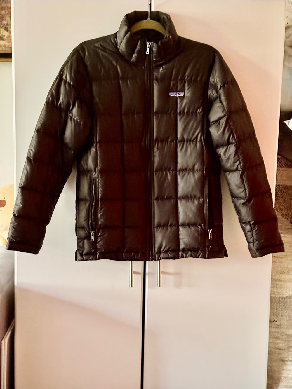 Patagonia Kids Black Quilted Puffer Jacket